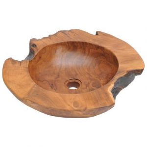 Lavabo de teca maciza 45 cm Wabisabi Home®