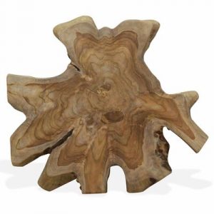 Mesa de centro de madera de teca genuina 80x70x38 cm Wabisabi Home®